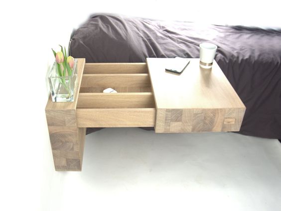 Floating Nightstand with Hidden Storage