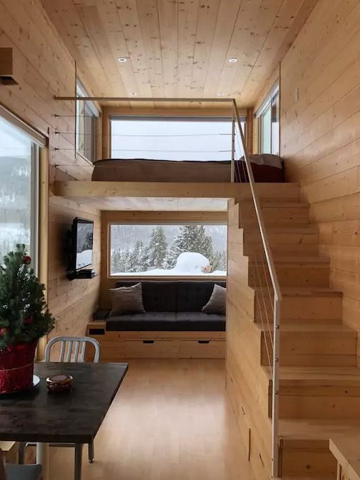 simple tiny house loft