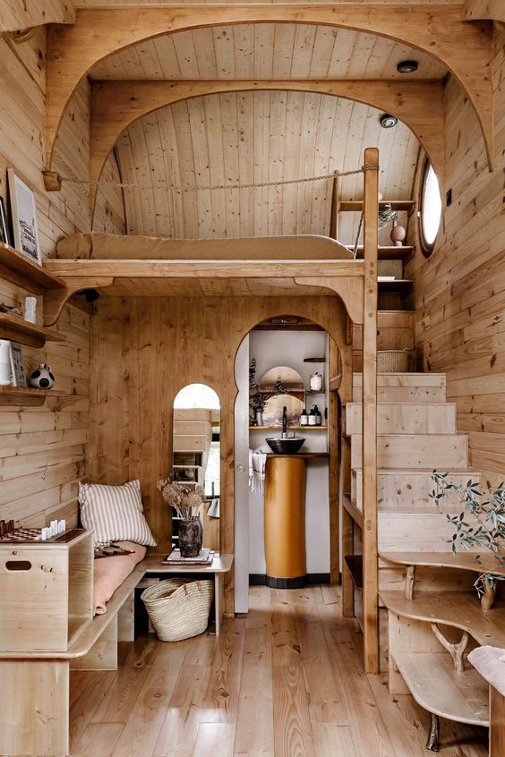 tiny house tall loft