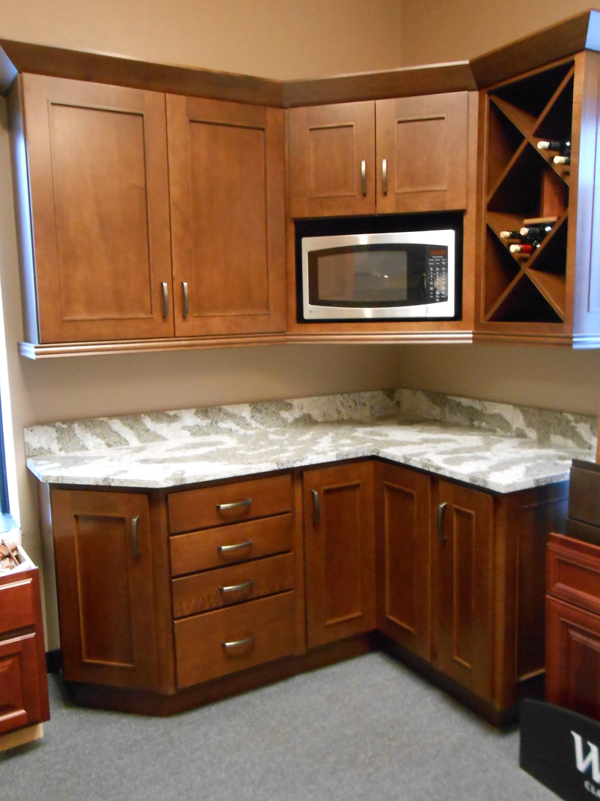 Corner Microwave Cabinet