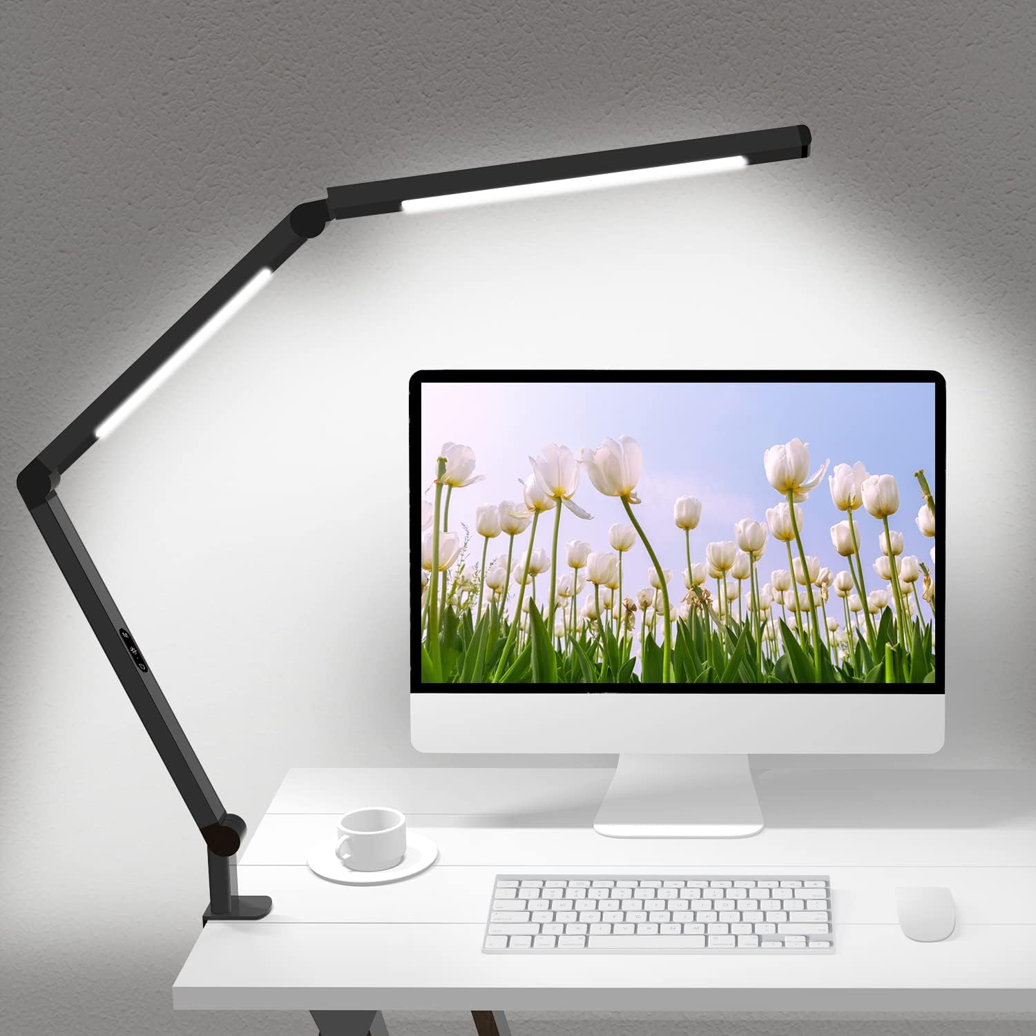 Micomlan Modern Desk Lamp with Clamp