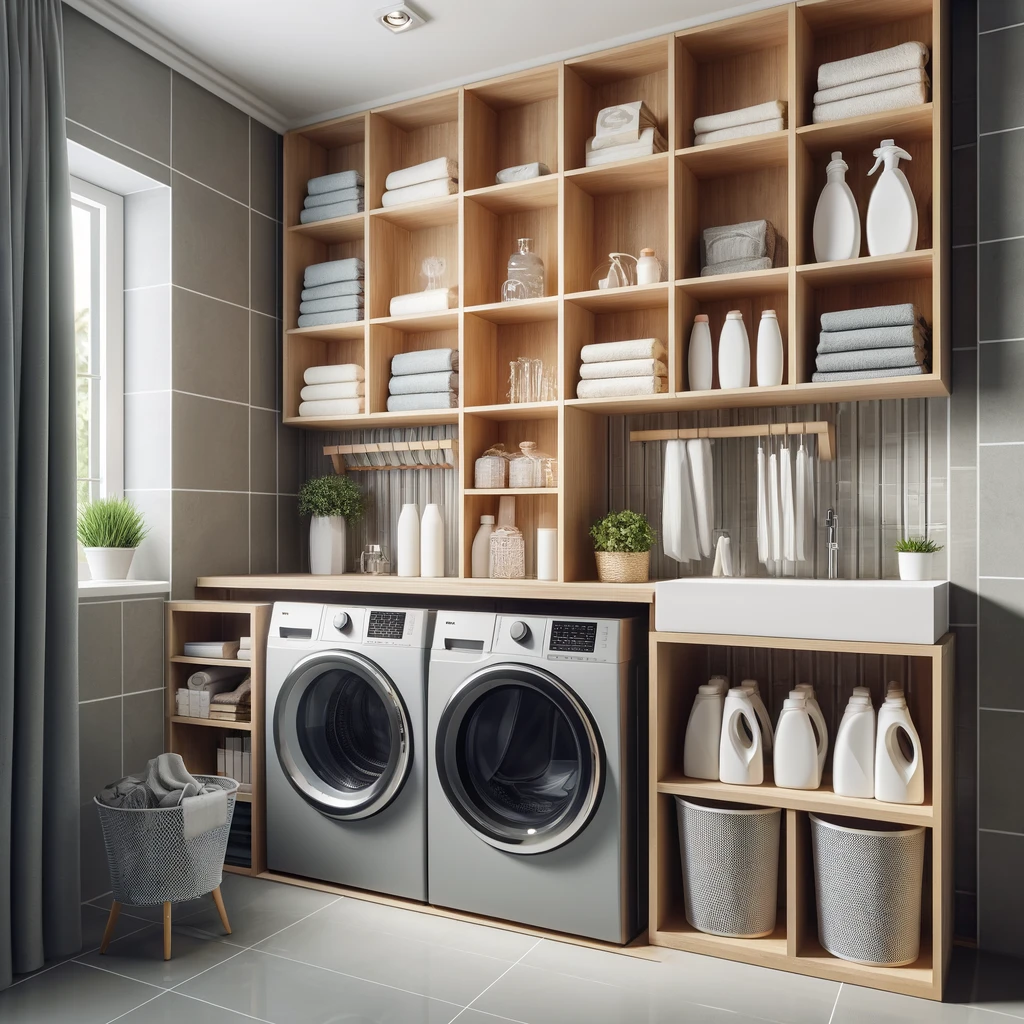 Built-in Shelves to cover plumbing