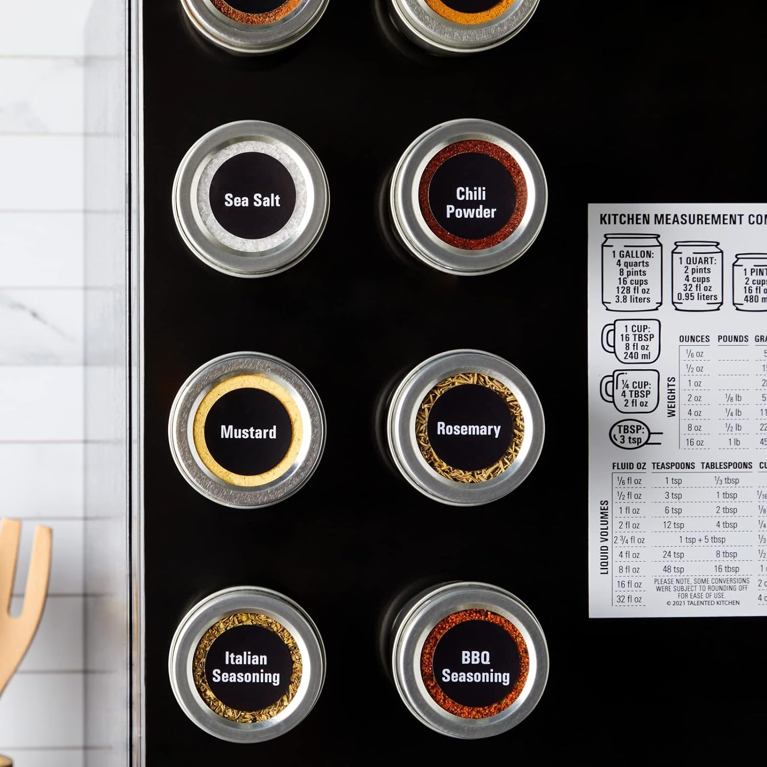 Magnetic Spice Jars