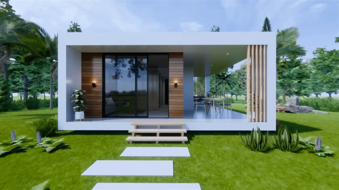 Modern Minimalist tiny house exterior