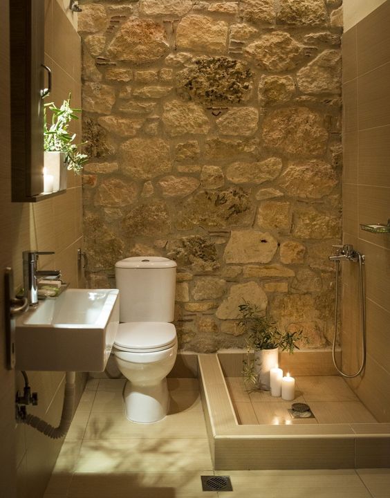 Natural Stone small bathroom