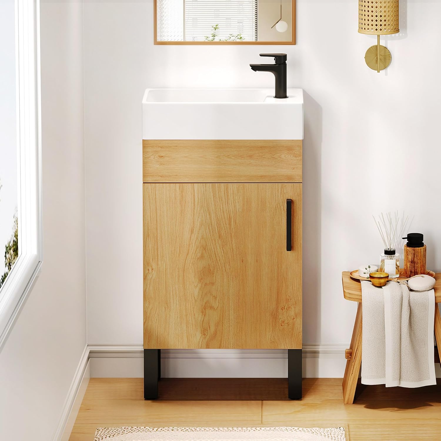 YITAHOME 16'' Vanity Bathroom for Small Space