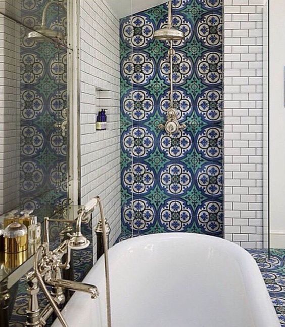 bathroom Bold Tile Patterns