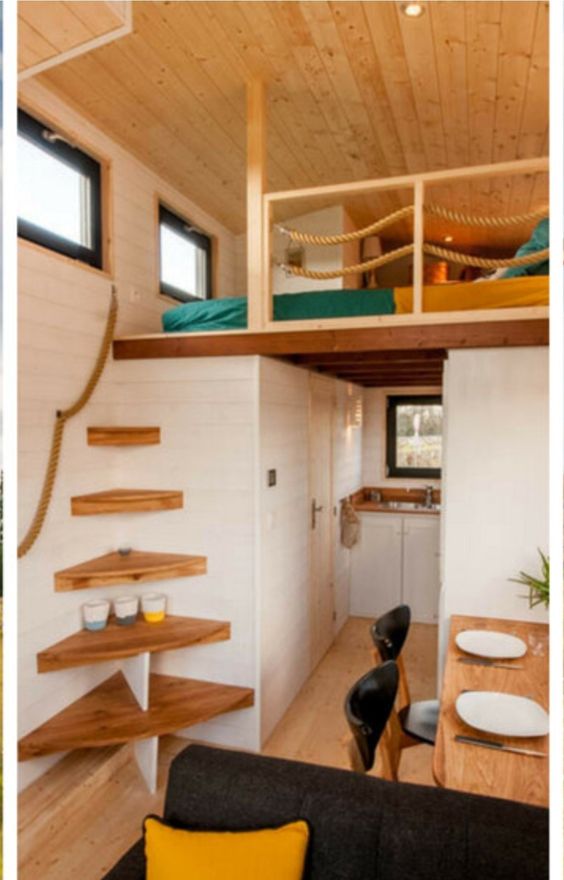 corner floating stairs