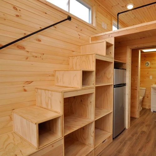 stairs with storage