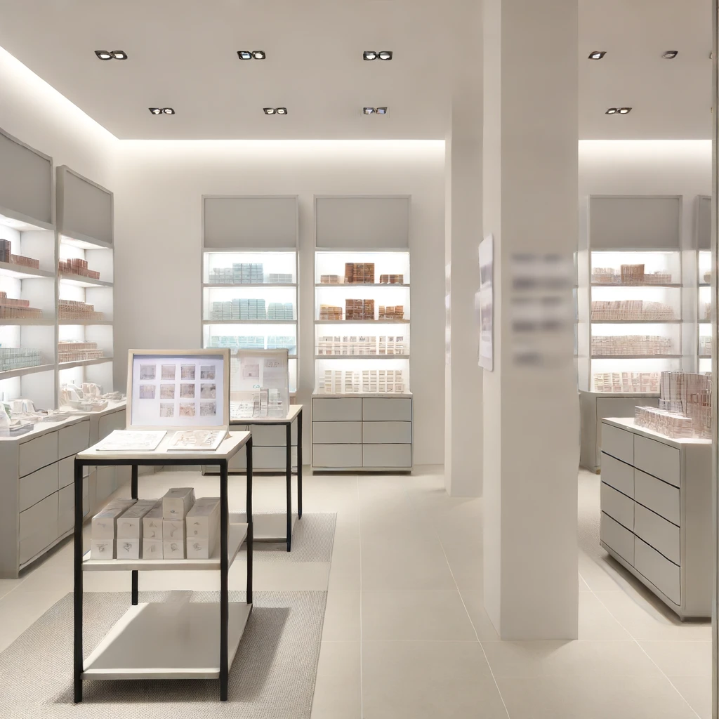 Minimalist Design in retail shop
