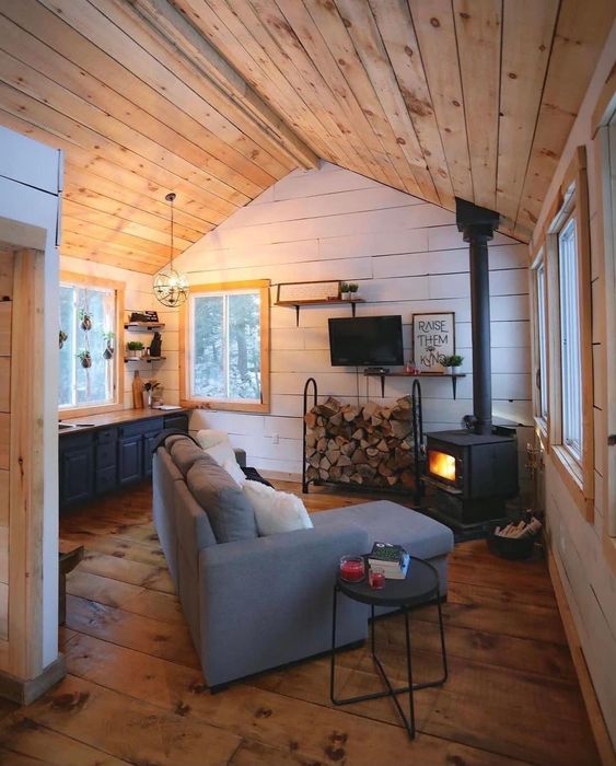 cozy rustic tiny house