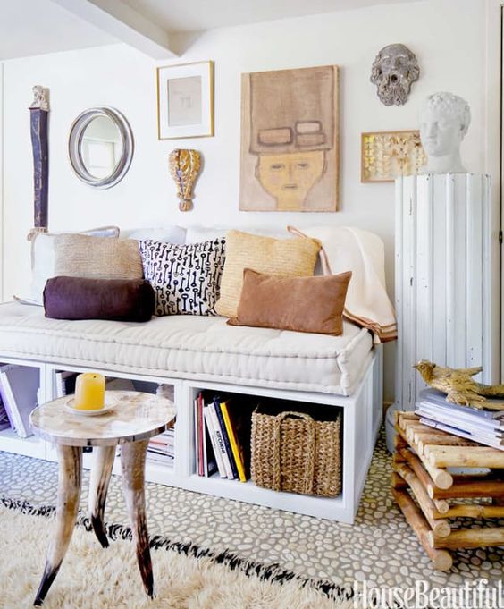 daybed with storage in living room