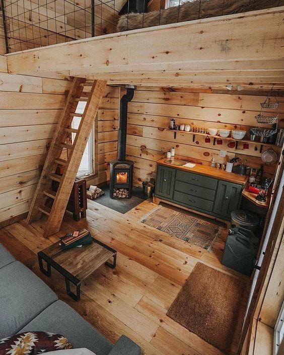 rustic tiny house