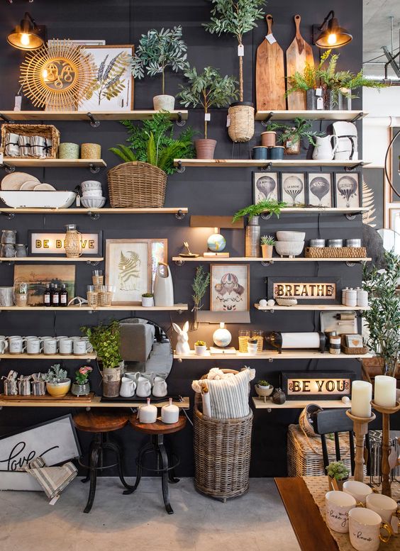 vertical shelves