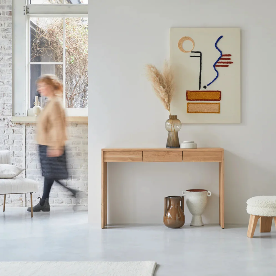 Solid Oak Console Table