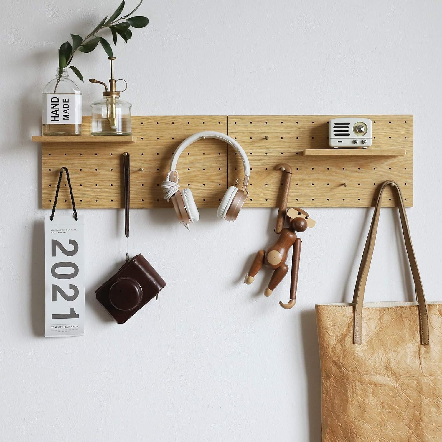 entryway Pegboard Organizer