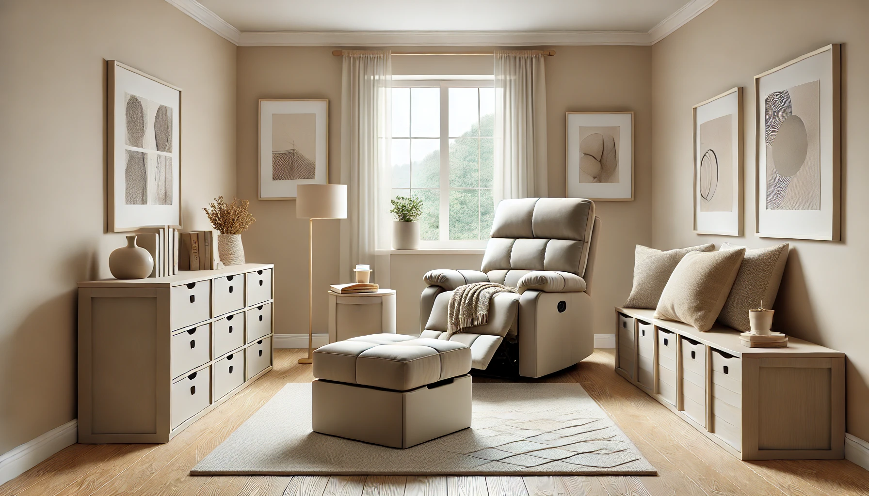 recliner in a small living room