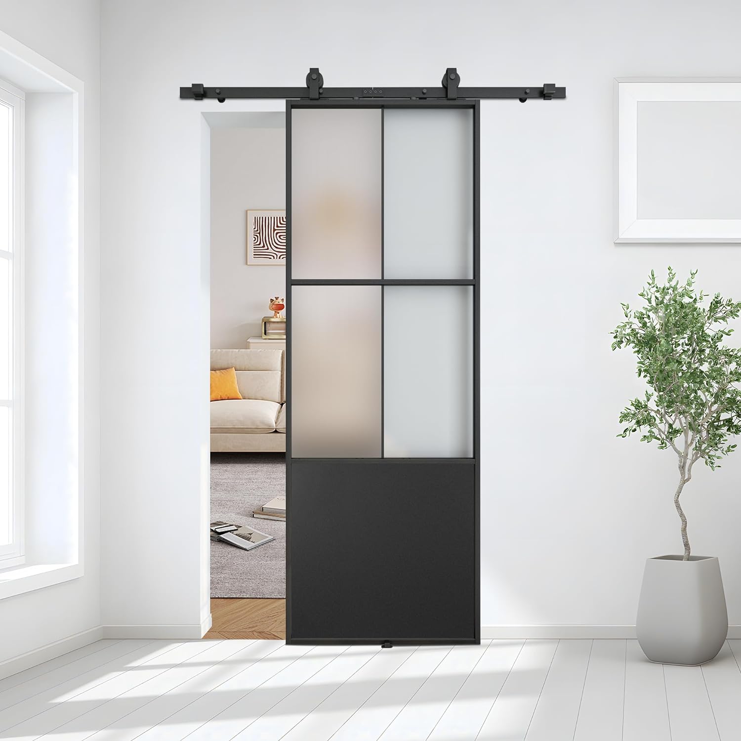 sliddint doors for small guest room