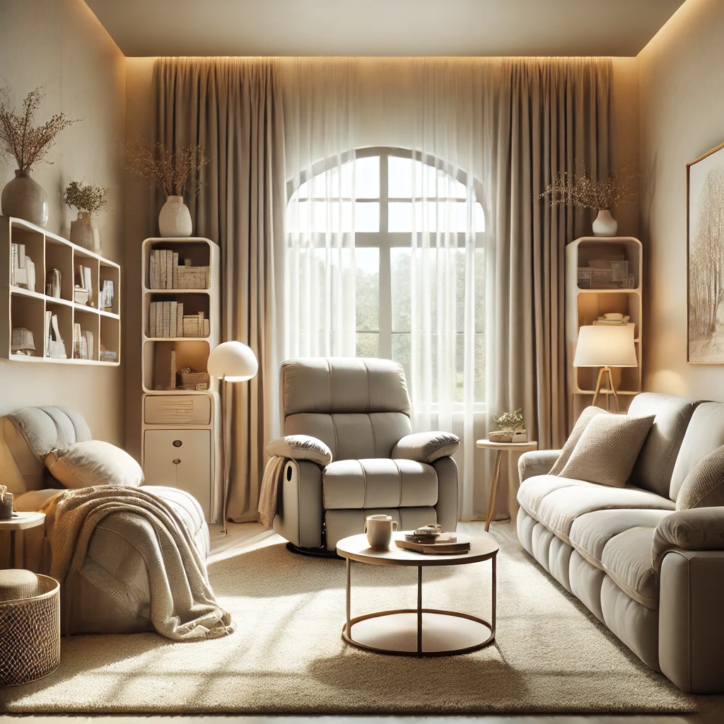 small living room with two recliners
