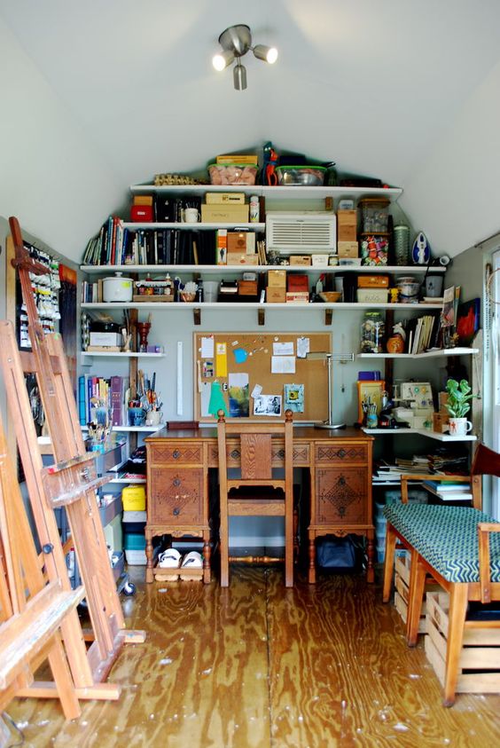tiny art studio