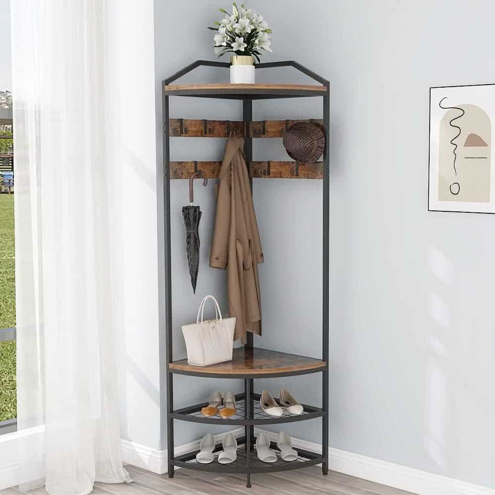Corner Coat Rack