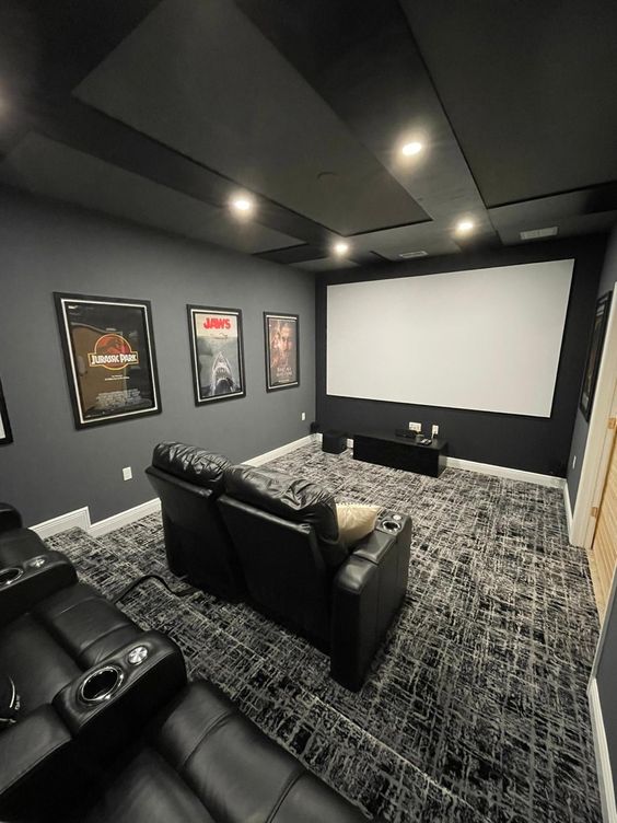 basement Mini Movie Theater