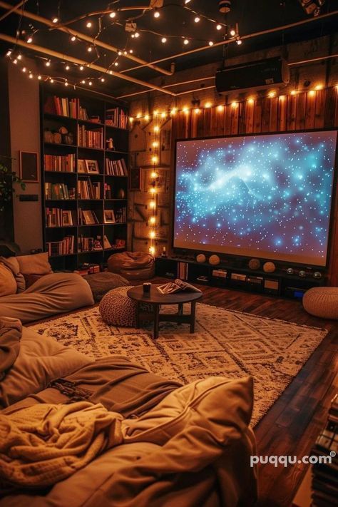 cozy small home theatre