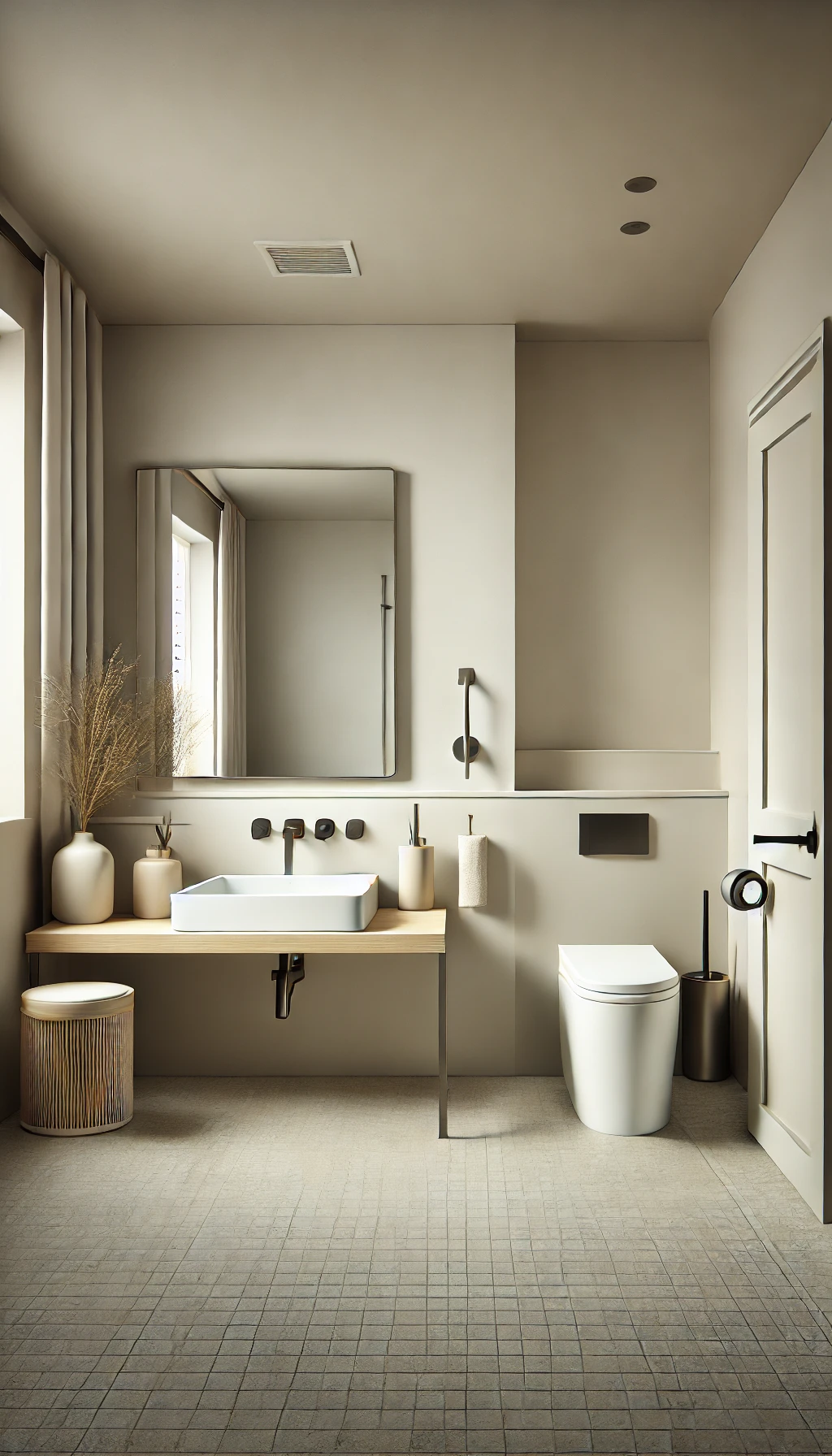 minimalist small bathroom