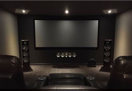 small dark home theatre