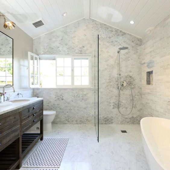 Curbless Walk-In Shower
