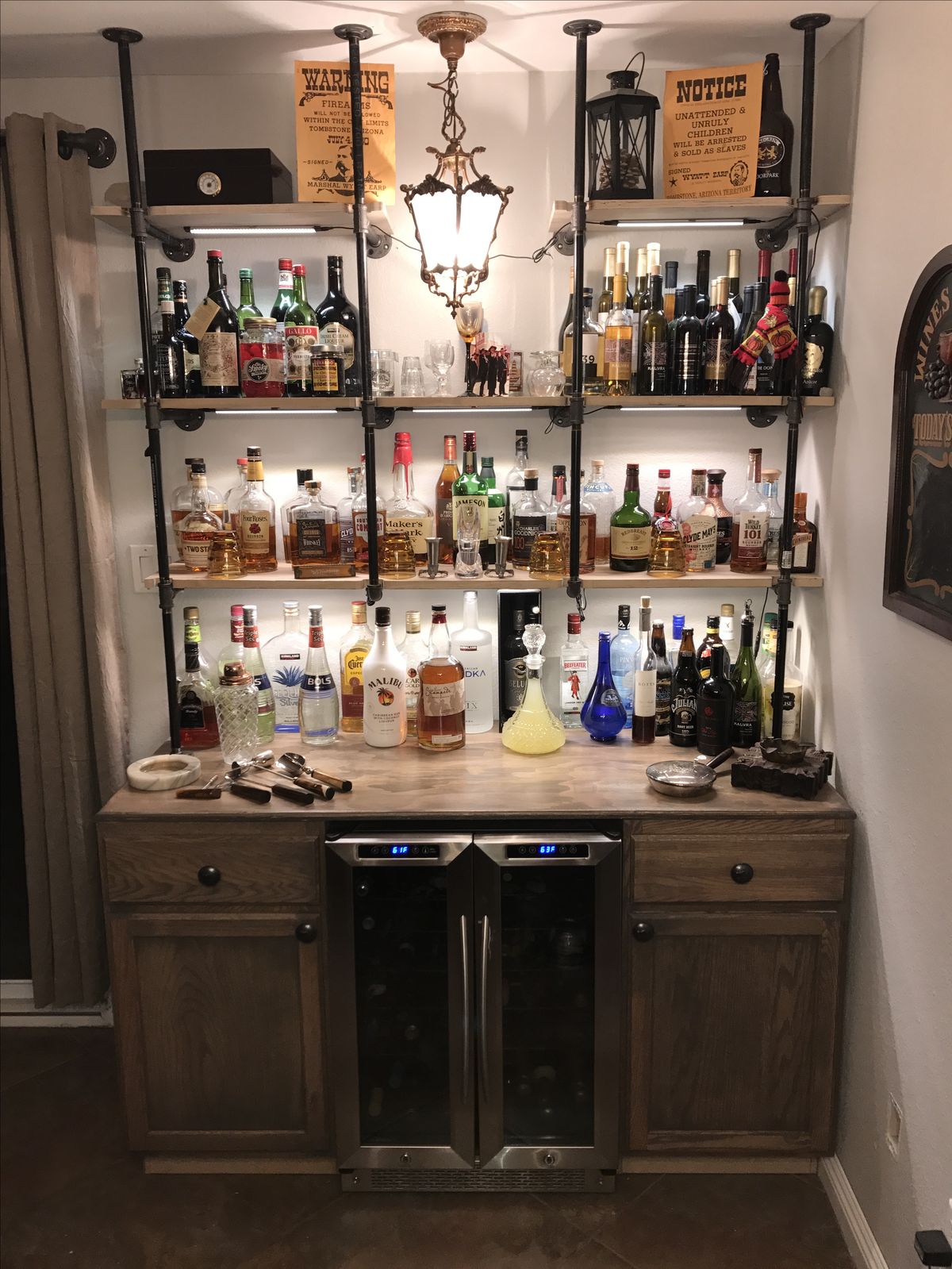 Industrial Pipe Shelving