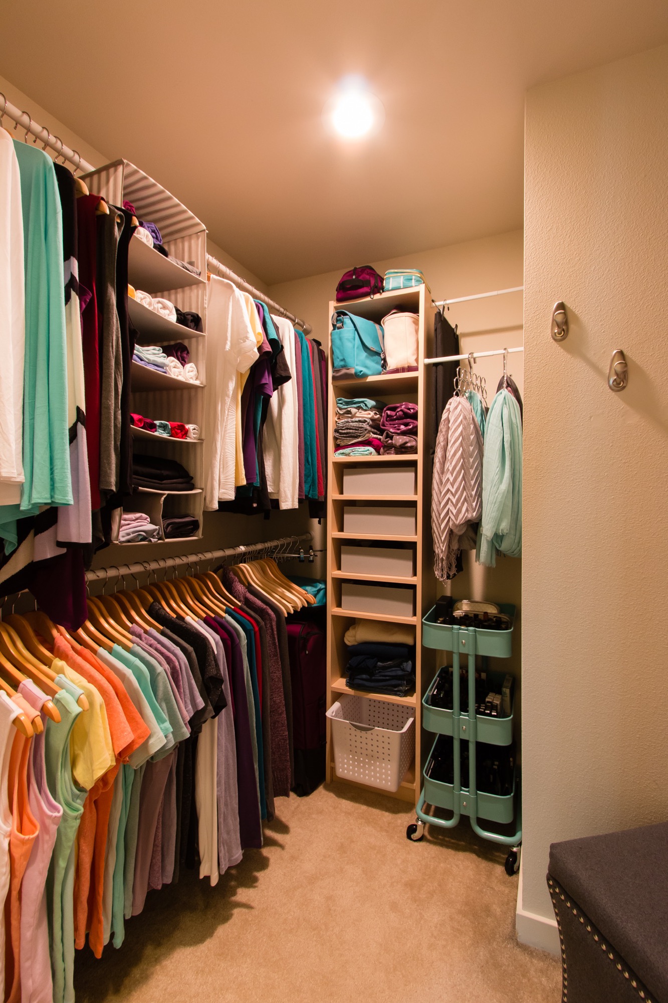 tiny walk in closet