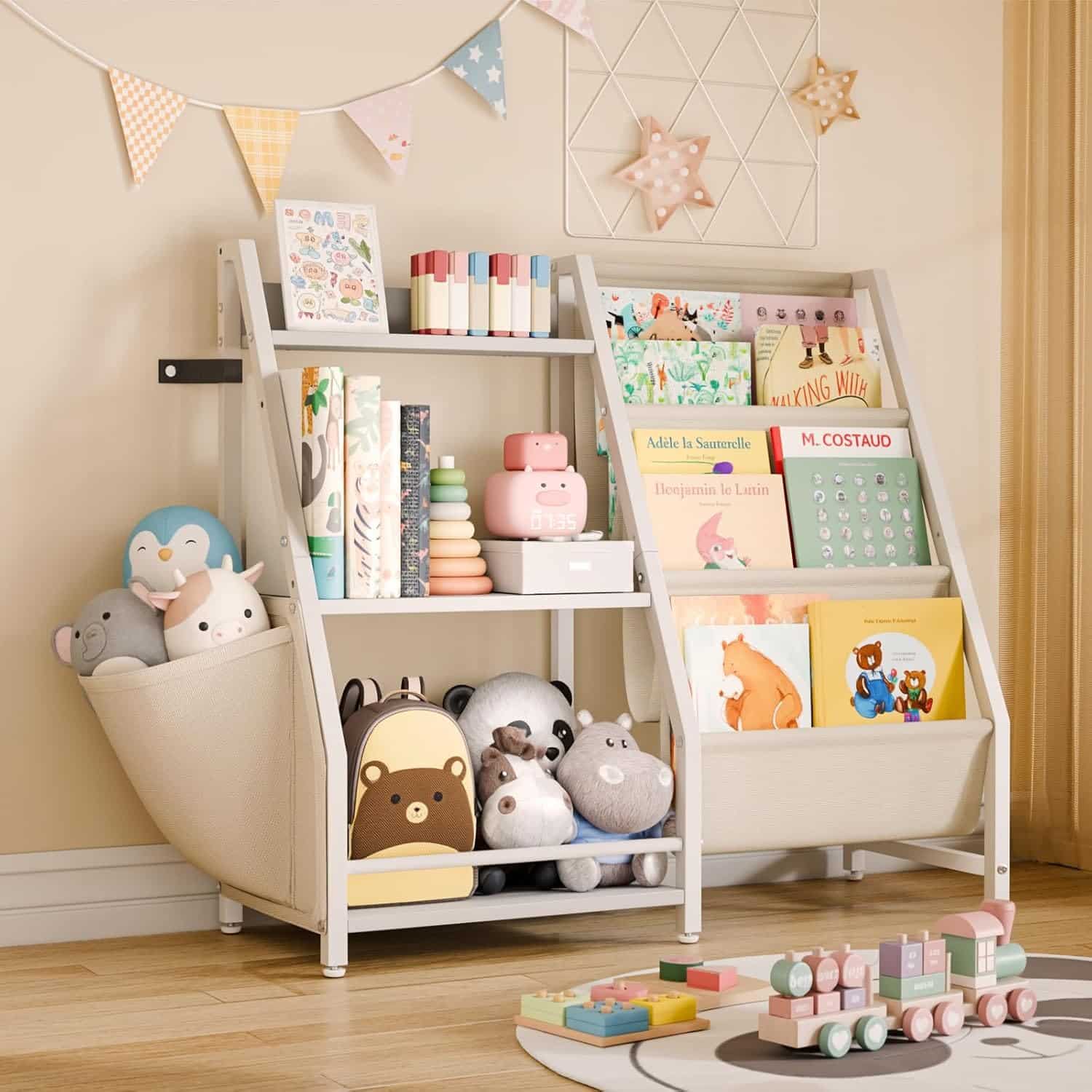 HAVLOTII 3 Tier Bookshelf for Kids