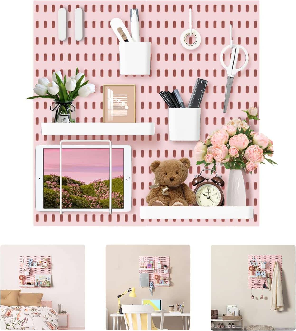 VUSIGN Pegboard Combination Wall Organizer Kit