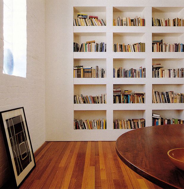library Recessed Wall Shelves