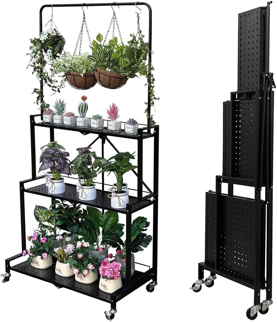 lumizone Foldable 4-Tier Plant Stand