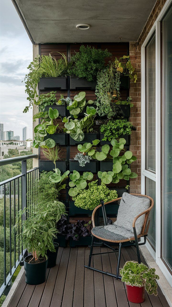 vertical balcony garden