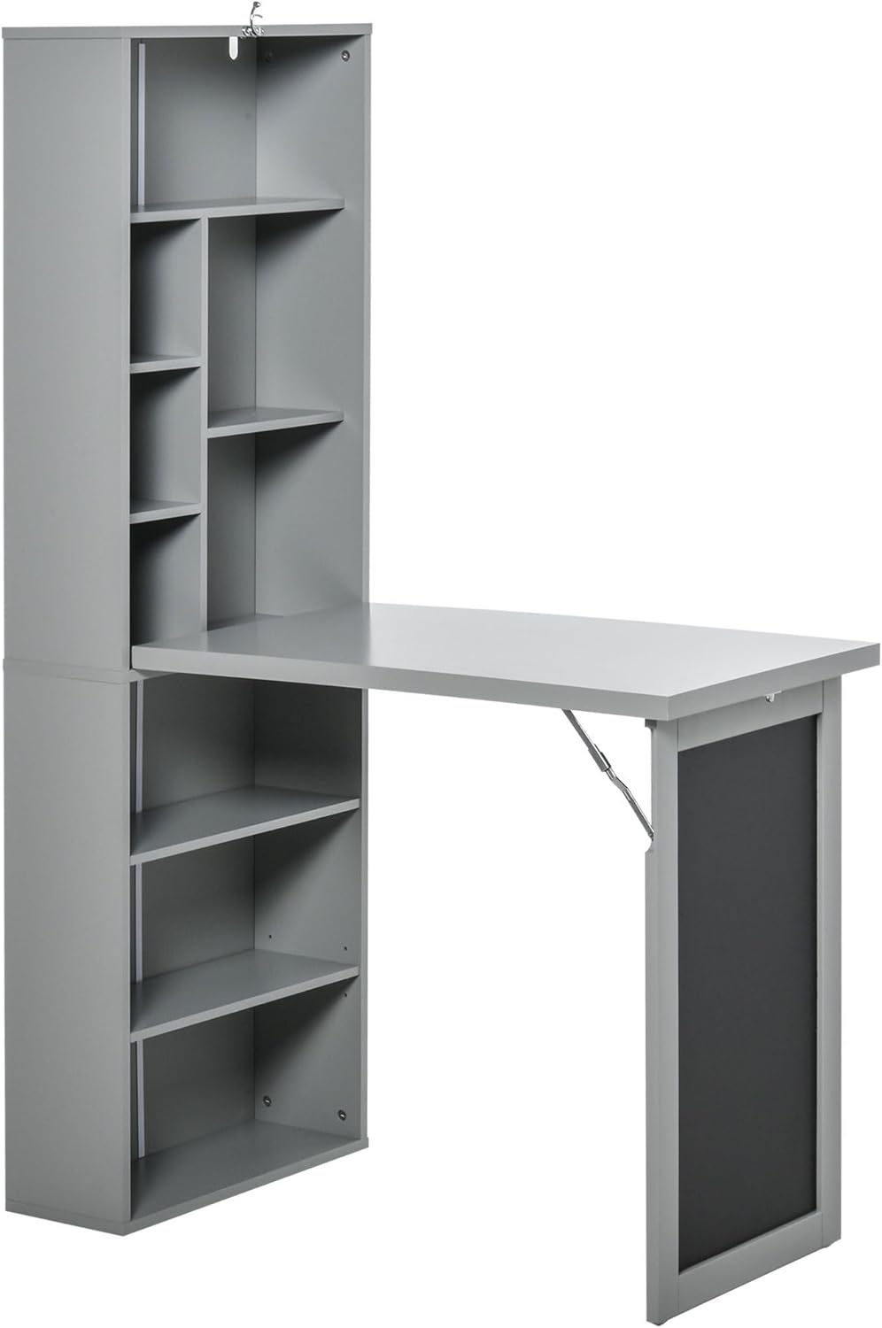 HOMCOM Fold-Out Convertible Desk Cabinet