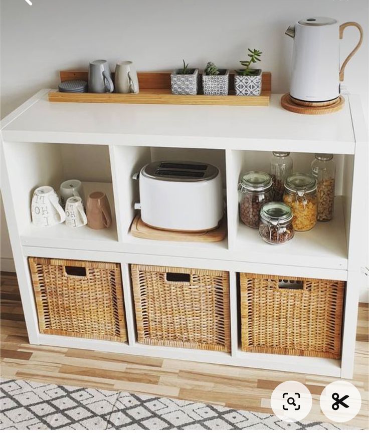 Small Cube Storage Coffee Station