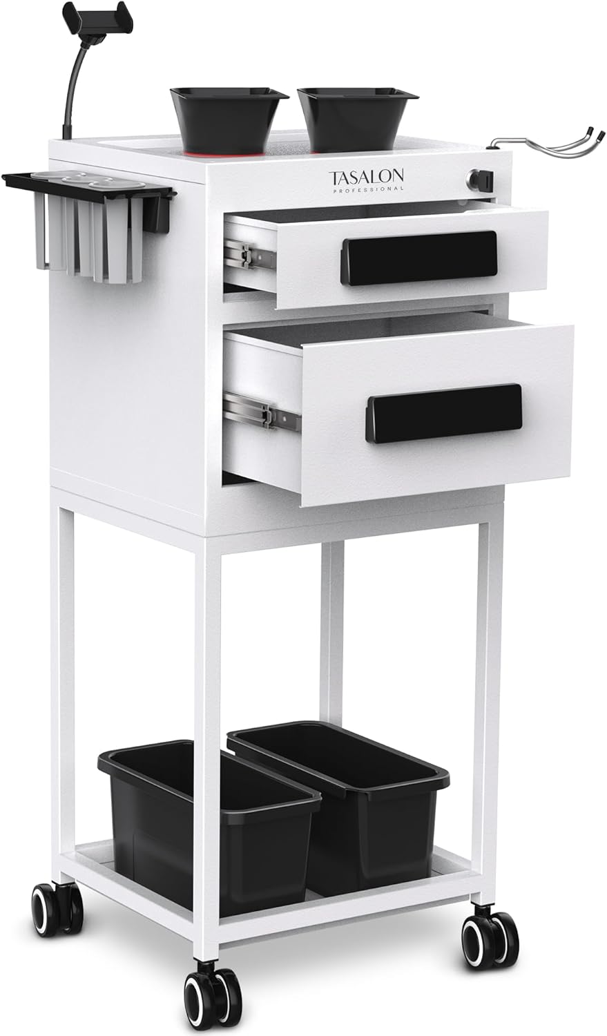 TASALON Salon Metal Rolling Cart