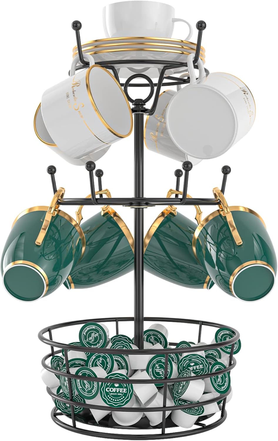 Visentor Coffee Mug Holder Tree Stand