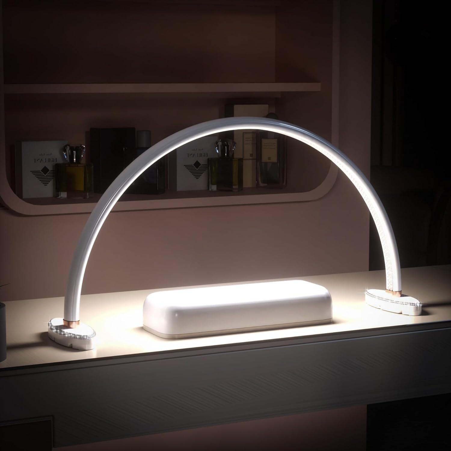 Welltell Half Moon Light for Nail Desk