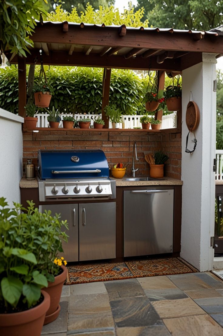 patio small kitchen
