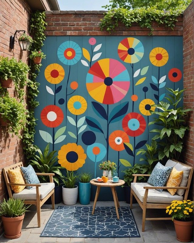 small patio wall art