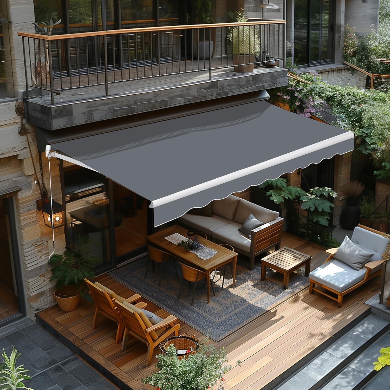 Retractable Awning Pool House