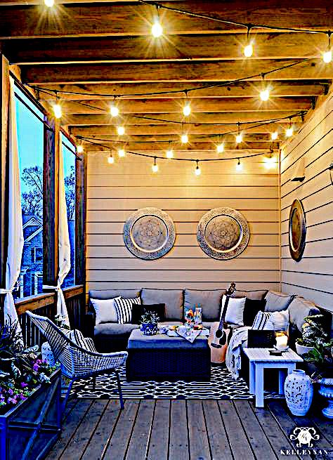 small front porch String Lights