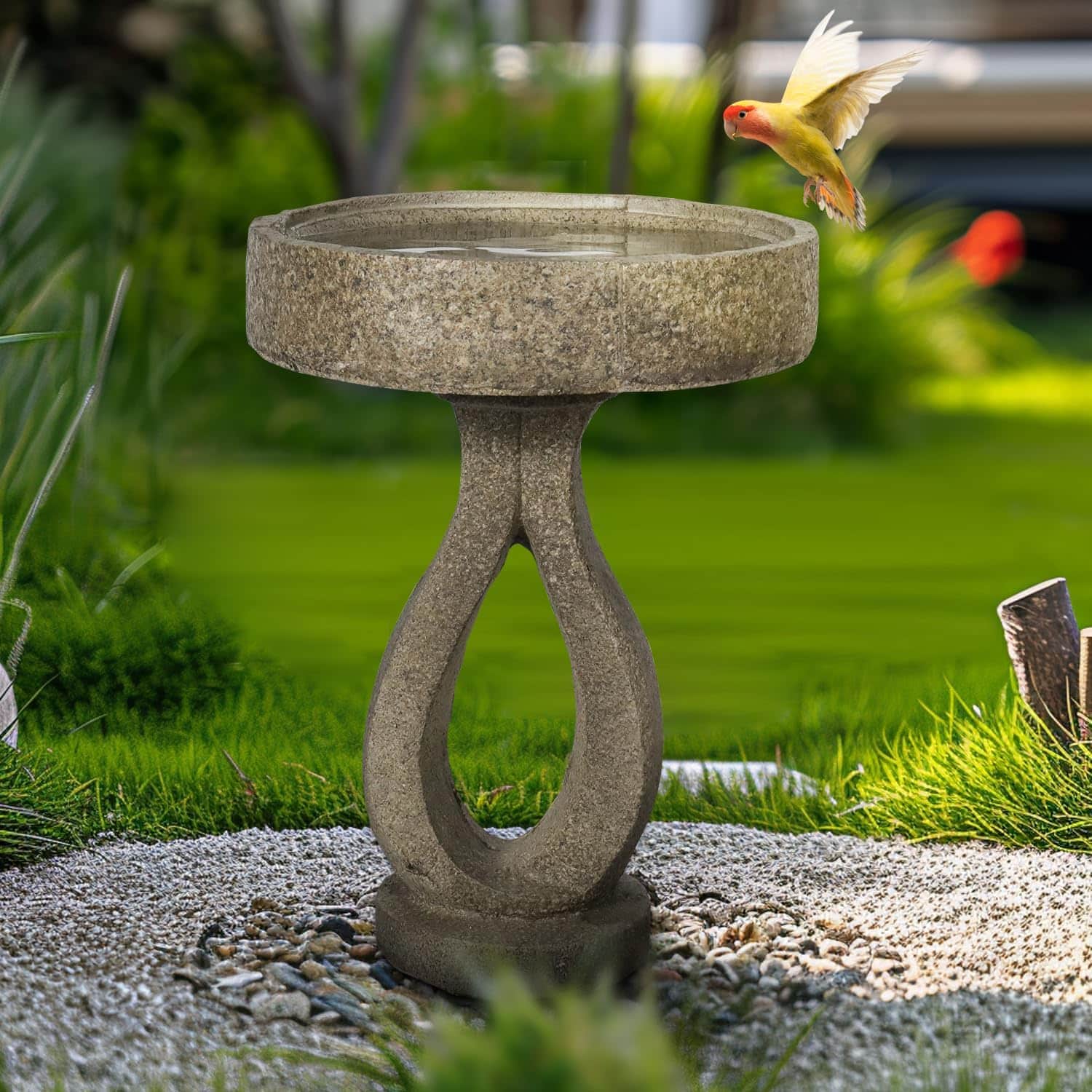 SKYFIRE Japanese-Style Bird Bath