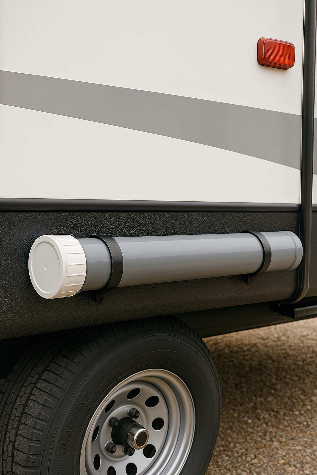 camper Mounted pvc Tube 