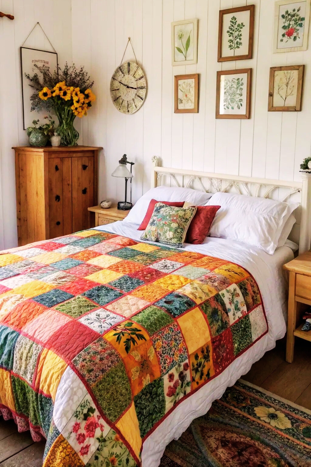 Colorful Patchwork Quilt