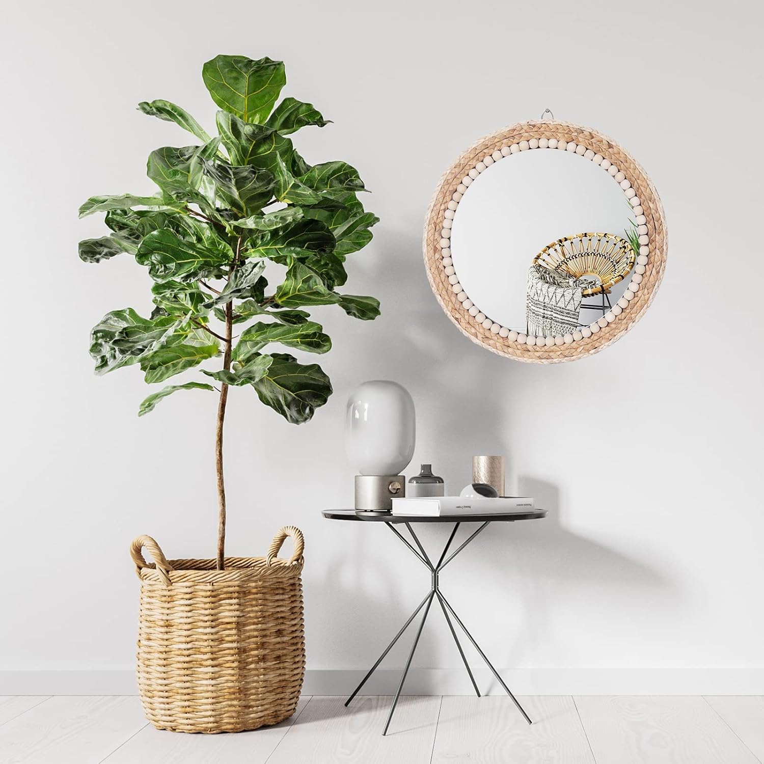 SWTHONY Boho-style Wall Mirror